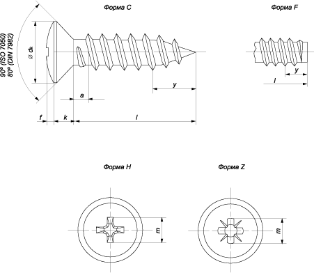 Саморез din 7983 iso 7051 Саморез din 7983 iso 7051