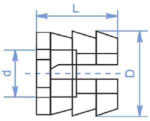 Футорка пластиковая разжимная Футорка пластиковая разжимная