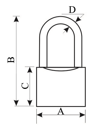Замки навесные серии HG Аллюр длинная дужка Замки навесные серии HG Аллюр длинная дужка